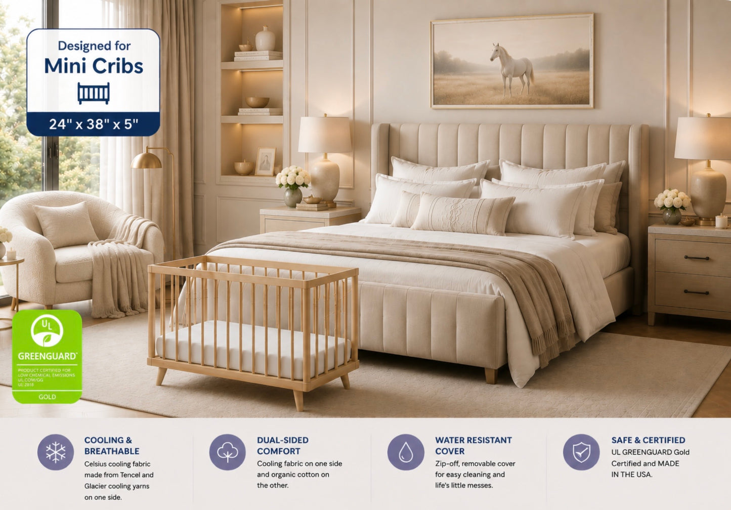 Luxury Dreamer Mini Crib Mattress
