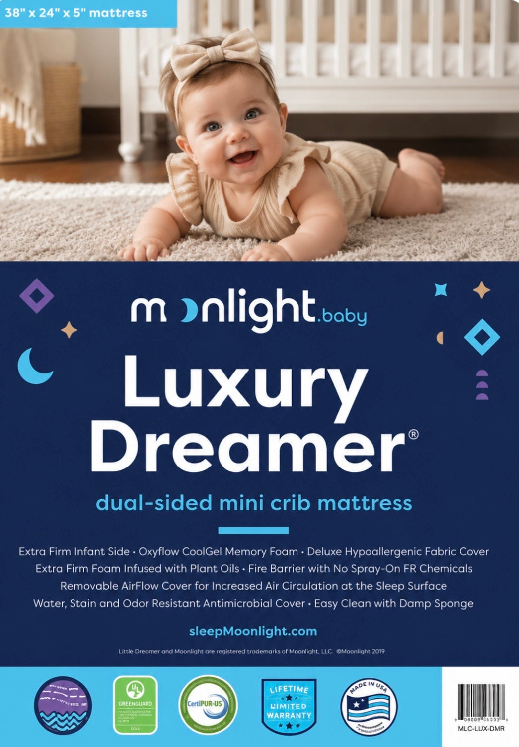 Luxury Dreamer Mini Crib Mattress