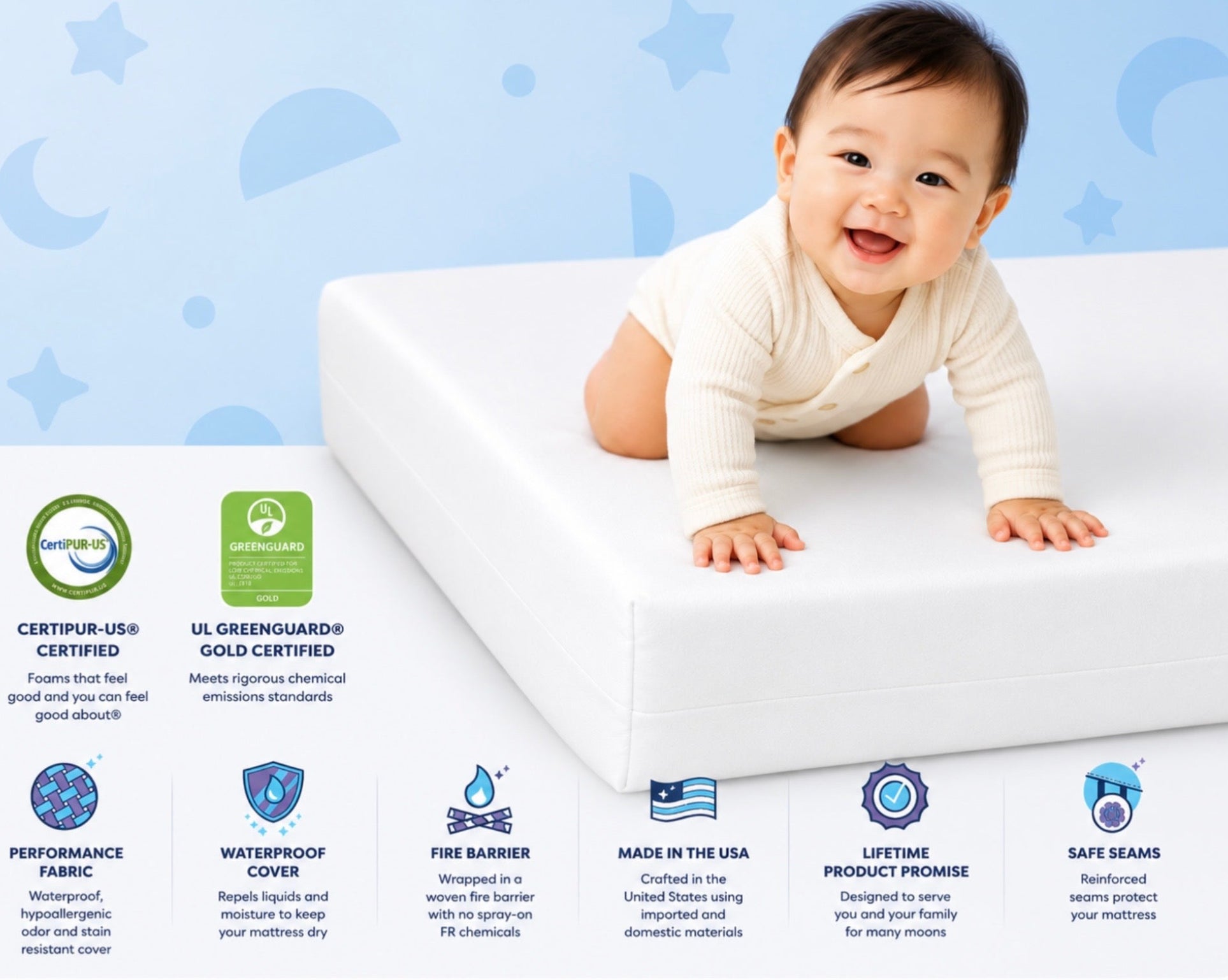 Moonlight Slumber Little Dreamer - Little Dreamer Crib Mattress