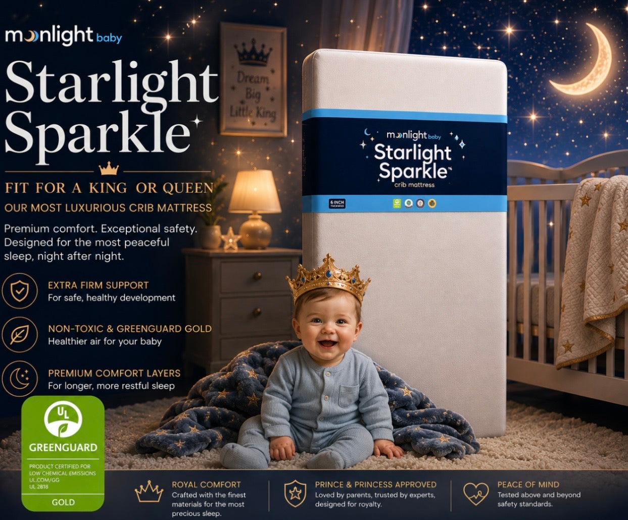 Starlight Sparkle Crib Mattress