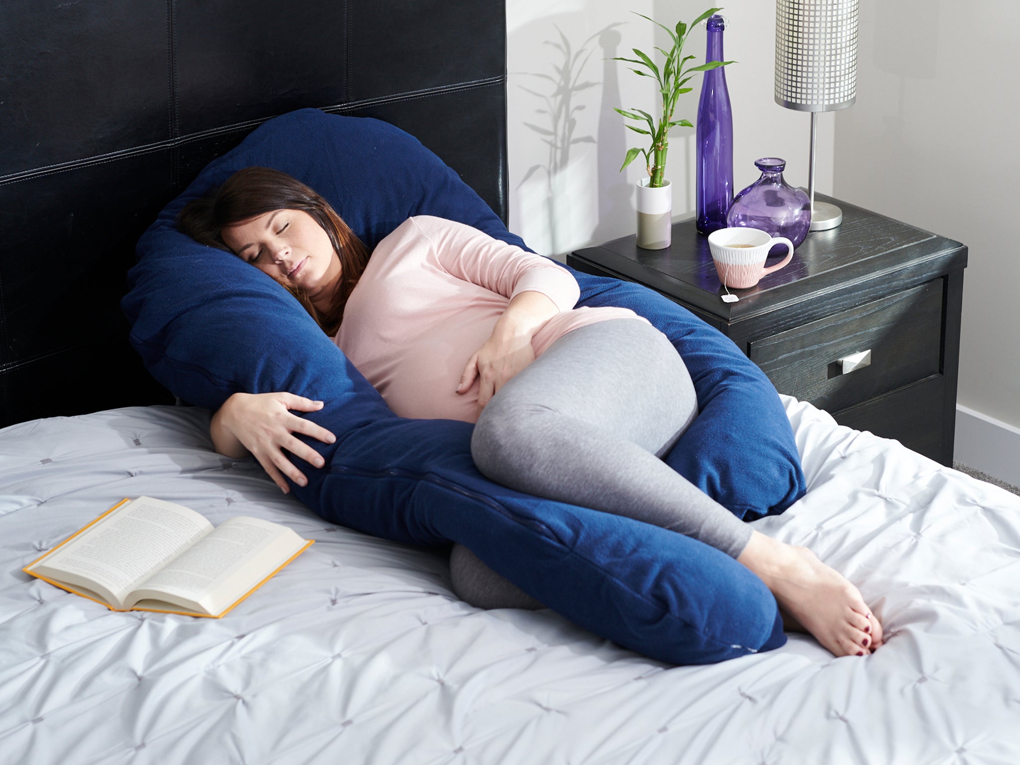 Voorwaardelijk draadloze Blij Comfort-U Full Body Pillow | Moonlight | Moonlight